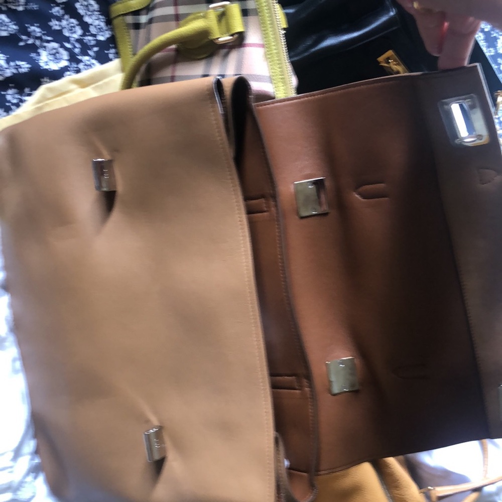 Prada nude/tan color very soft leather and with matching wallet tan leather. - Picture 2 of 8
